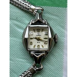 Helbros Vintage Silver Tone Women’s Wind Watch